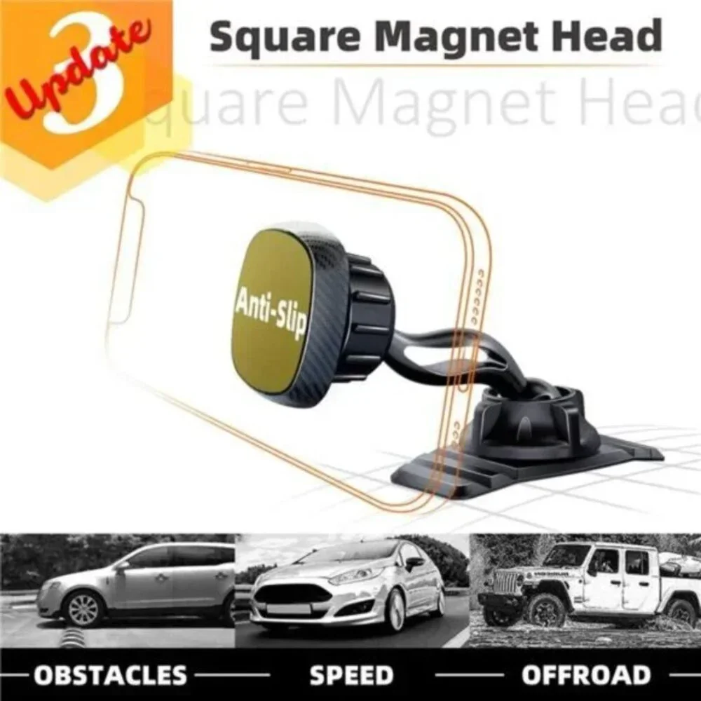 Magnetic Car Phone Mount for Vehicle Dashboard with Strong Magnet